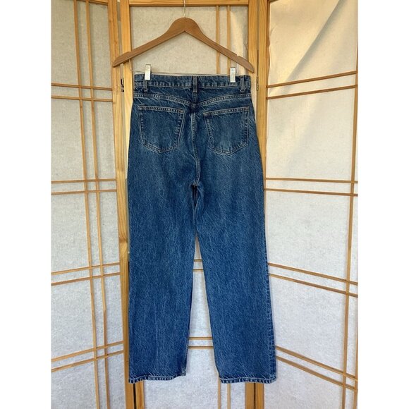 REFORMATION Women's Abby High Rise Straight Leg Denim Blue Jeans Size 28 - Picture 10 of 13
